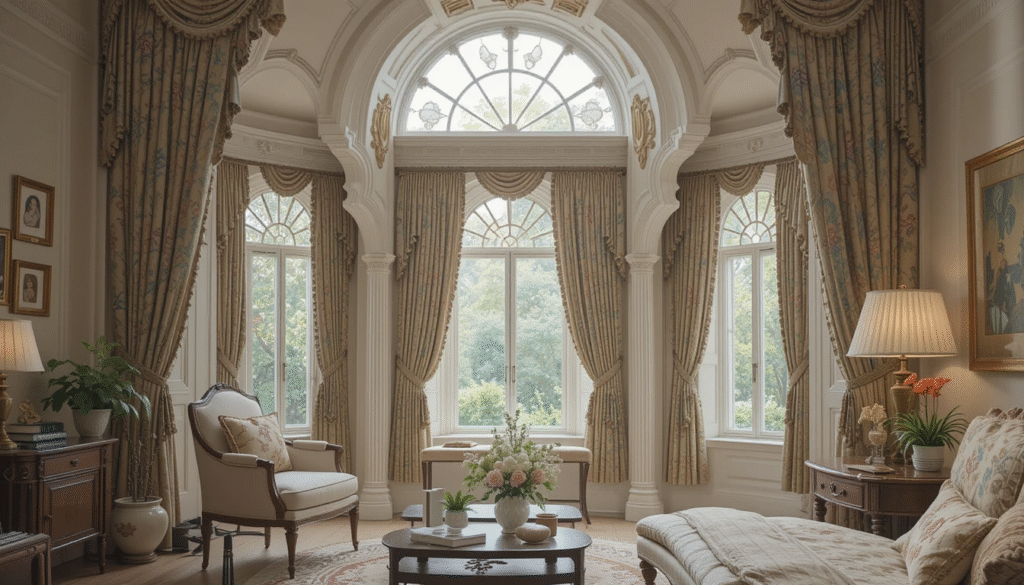 curtain designs for arched windows