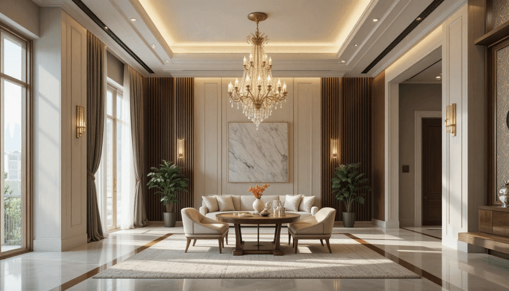 can i hang a 13.7 chandelier on a 15.25 area​